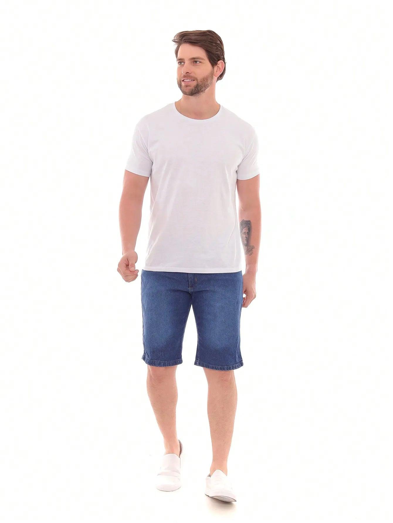 Bermuda Jeans Masculina Casual