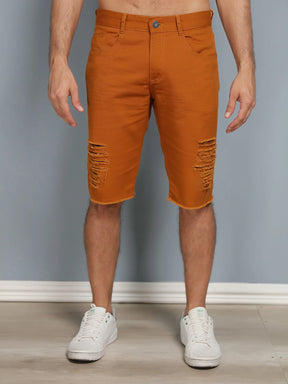 Bermuda Masculina Twill Rasgada