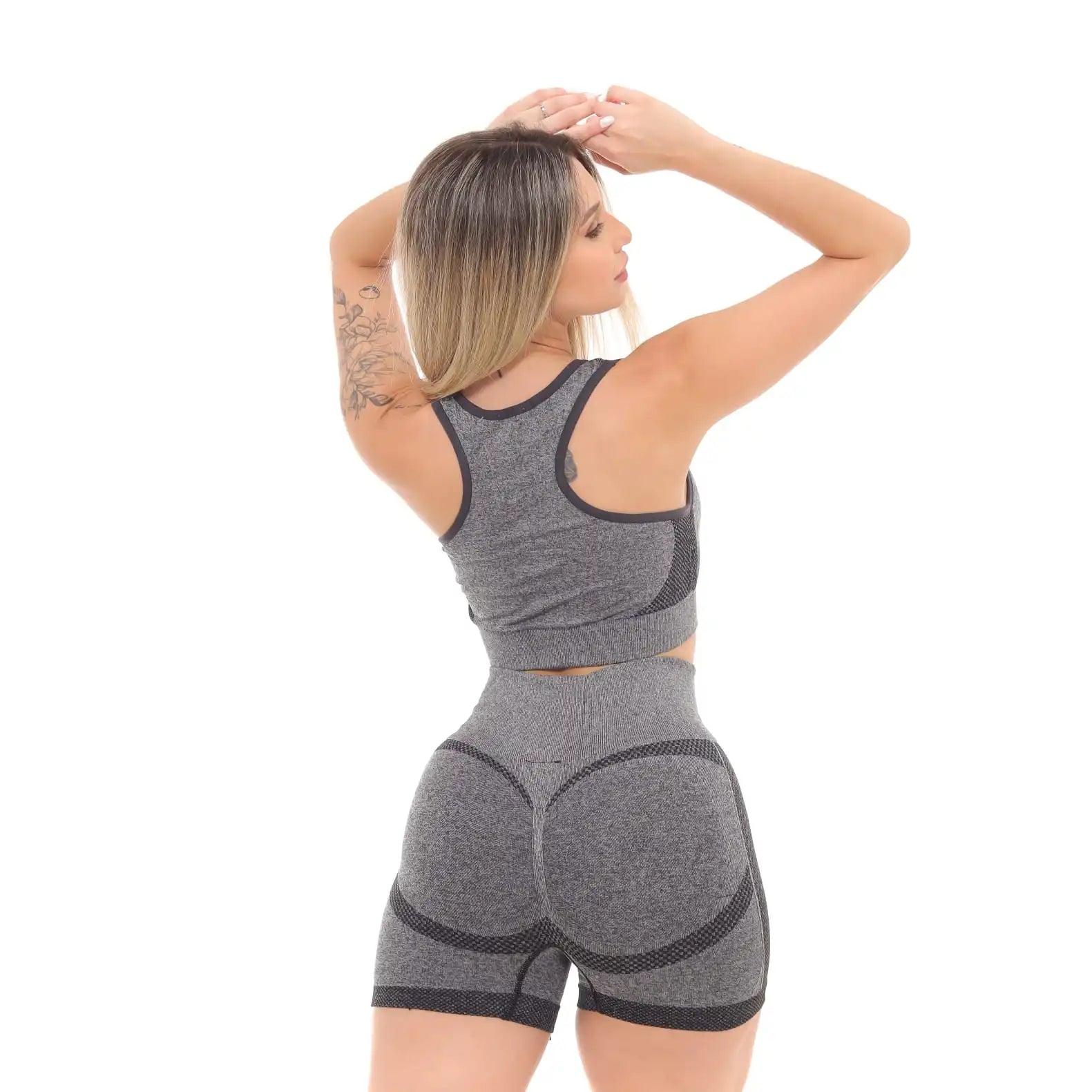 Conjunto Academia Feminino Fitness Alta Sustentação