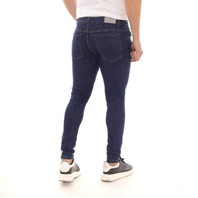 Calça Jeans Super Skinny Masculina Lavagem Azul Escura Liso – Milaa