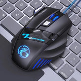Mouse Gamer com Fio X7 – LED RGB, 3200 DPI, 7 Botões Programáveis, USB