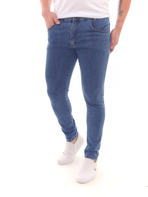 Calça Jeans Masculina Super Skinny Lavagem Média