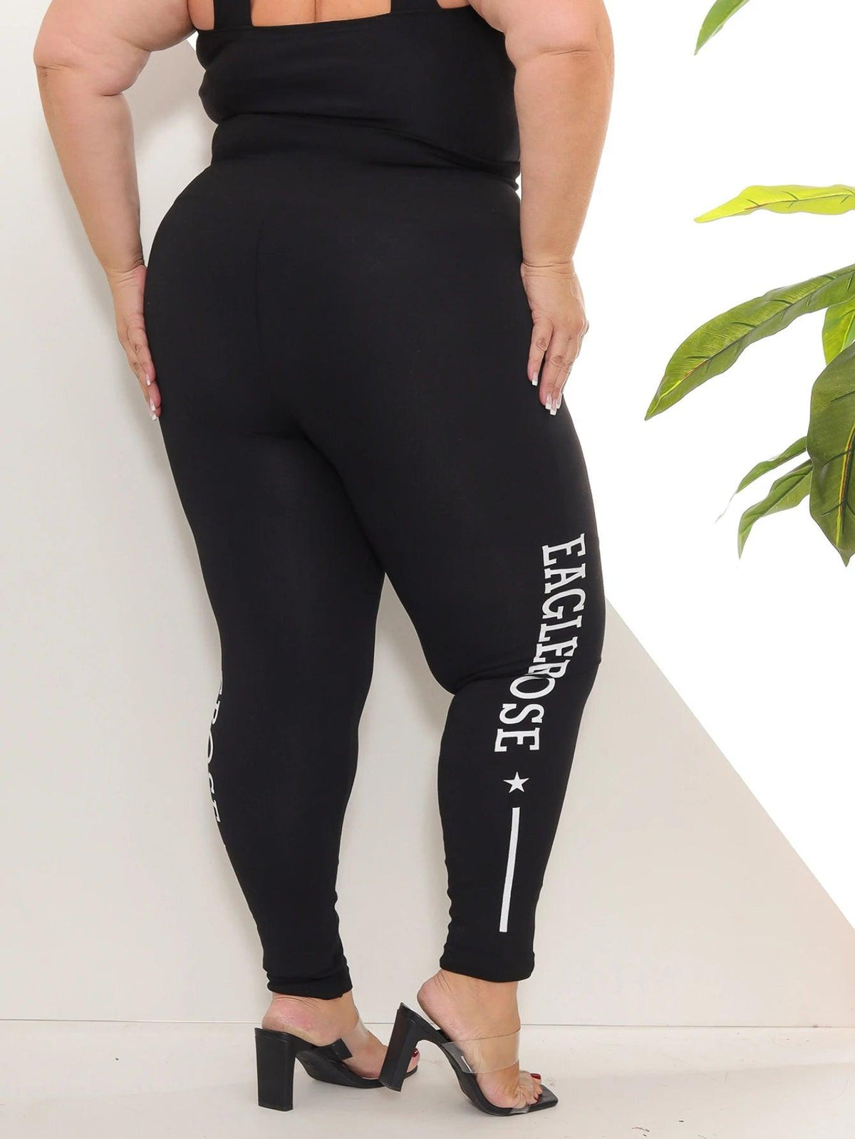 Calça Legging Plus Size Feminina Cintura Alta