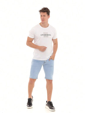 Bermuda Jeans Masculina Lavagem Clara