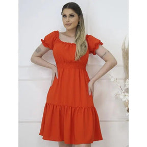 Vestido Curto Feminino com Manga e Forro – Elegância e Sofisticação para Qualquer Ocasião