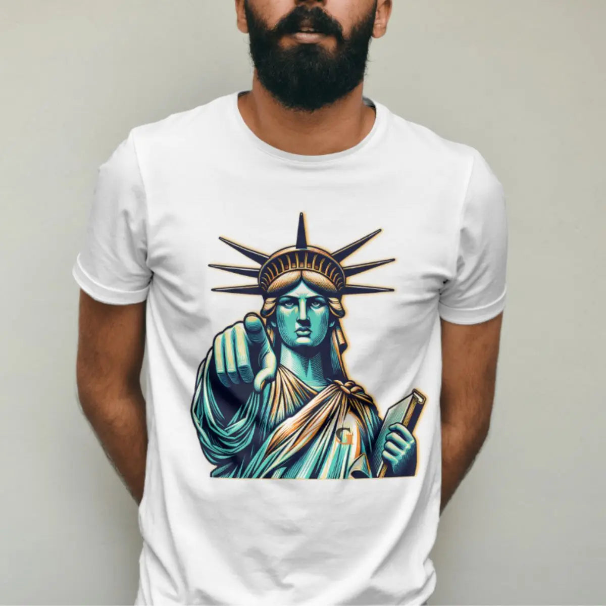 Camisa Masculina Básica GuGi Statue Of Liberty