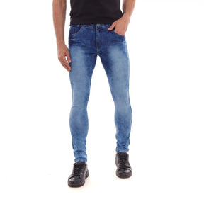 Calça Jeans Masculina Skinny Azul Delavê - Milaa