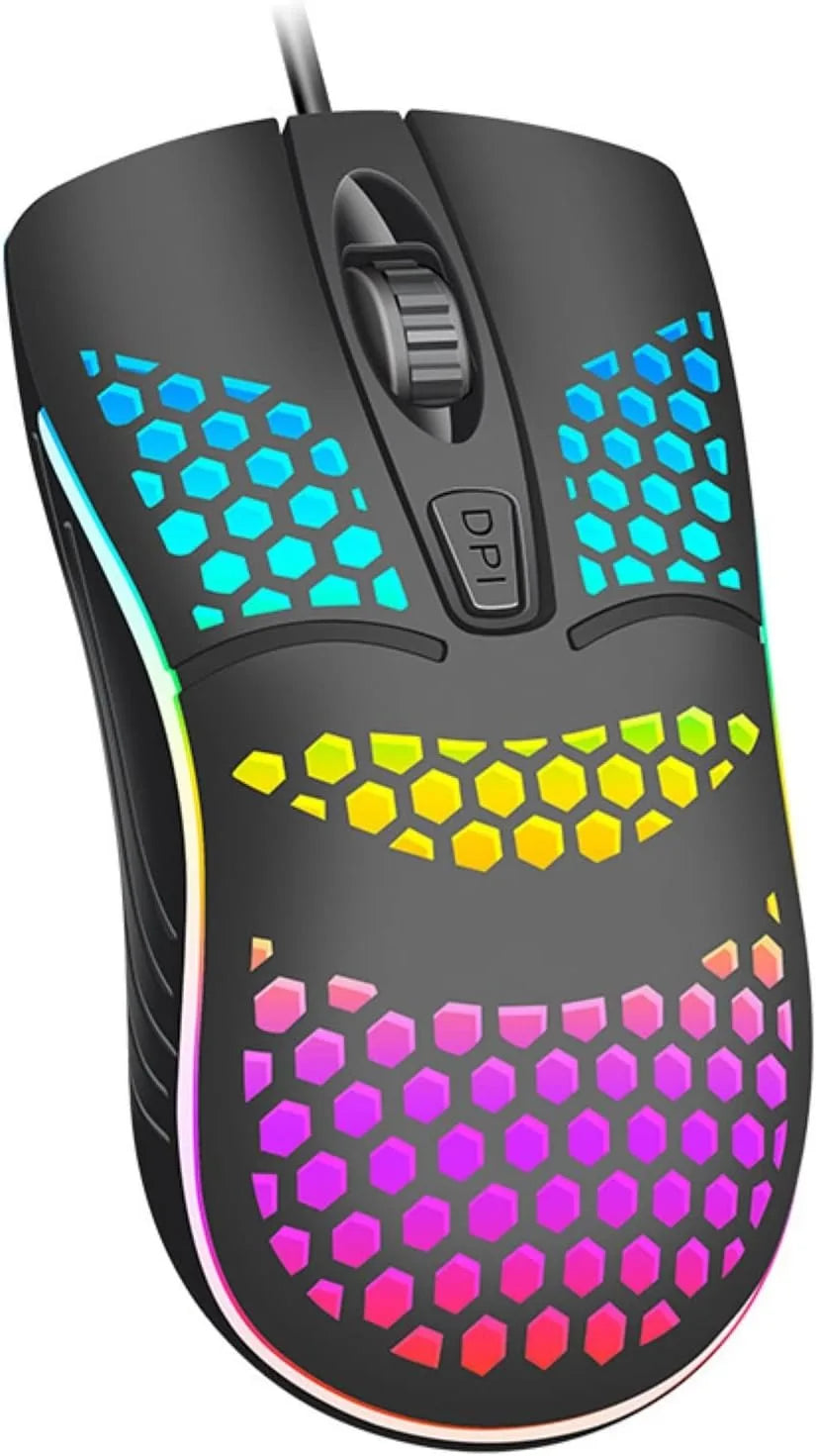 Mouse Gamer USB RGB LED Óptico