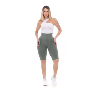 Bermuda Feminina Fitness Verde Militar