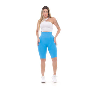 Bermuda Feminina Fitness Azul