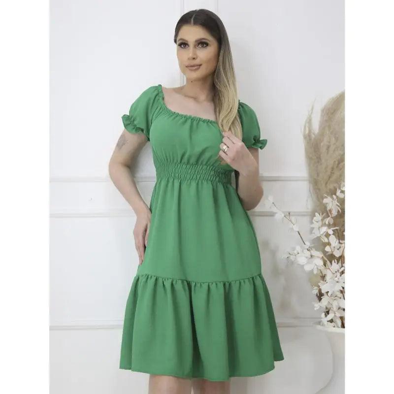 Vestido Curto Feminino com Manga e Forro – Elegância e Sofisticação para Qualquer Ocasião