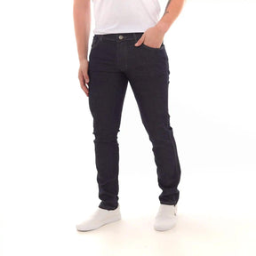 Calça Jeans Masculina Skinny Lavagem Azul Escura