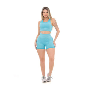 Conjunto Top e Bermuda Academia Fitness