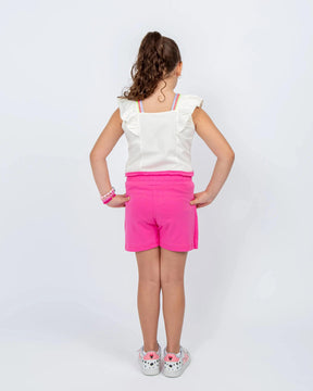 Conjunto Infantil Feminino: Saia e Cropped