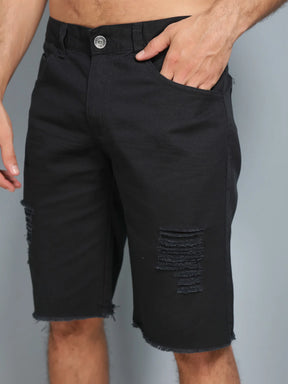 Bermuda Masculina Twill Rasgada