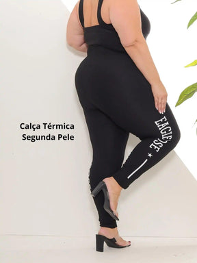 Calça Legging Plus Size Feminina Cintura Alta