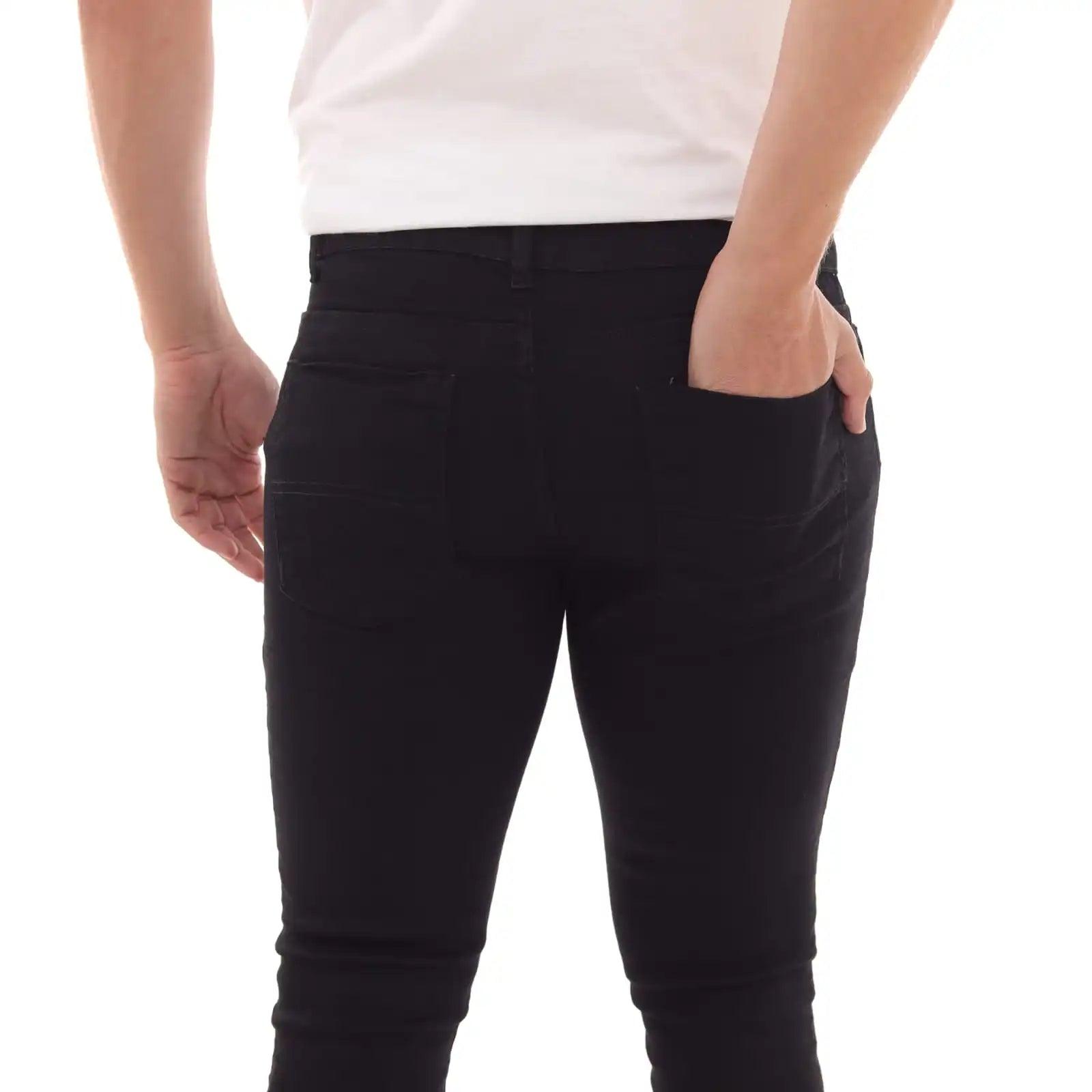 Calça Jeans Super Skinny Preto Masculina – Lavagem Black