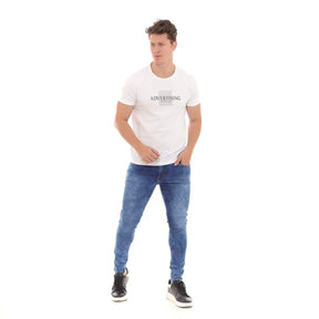 Calça Jeans Super Skinny Masculina Lavagem Azul Marmorizado – Milaa