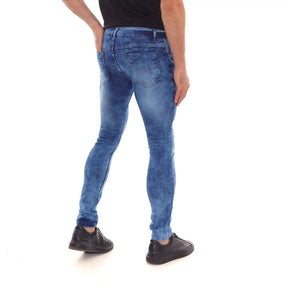 Calça Jeans Masculina Skinny Azul Delavê - Milaa