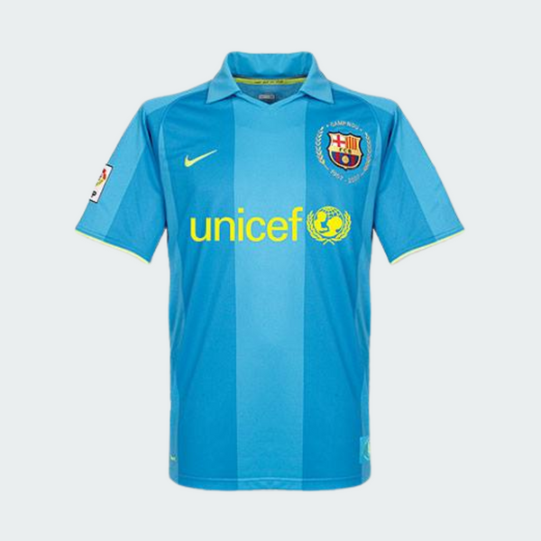 Camisa Barcelona II Retrô 2007/08 Masculina Torcedor Azul