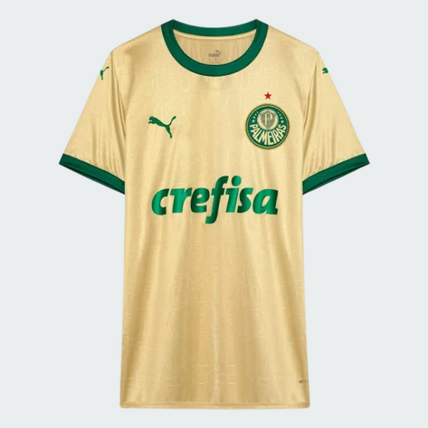 Camisa Palmeiras III 24/25 Torcedor Masculina Amarela+Verde