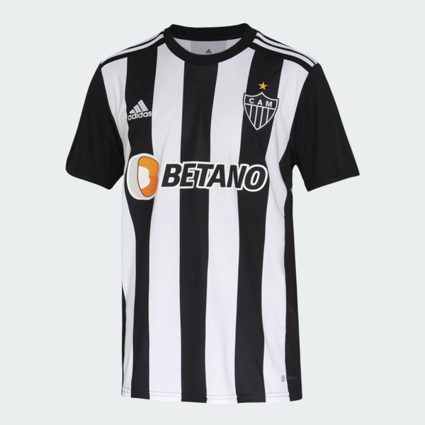 Camisa Atlético Mineiro I Adidas 2022 Torcedor Masculino Preto+Branco
