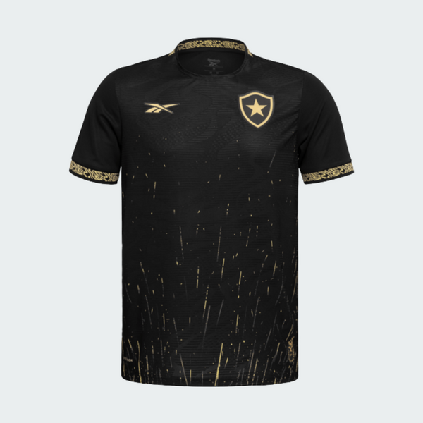 Camisa Botafogo II 2024 Torcedor Masculino Preto+Dourado