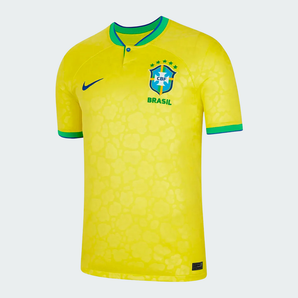 Camisa Brasil I 2022/23 Nike Torcedor Pro Masculina Amarelo