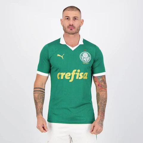 Camisa l do Palmeiras 2024 S/N Puma Masculina Jogador Verde