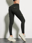 Legging Feminina Cintura Alta com Bolsos Funcionais