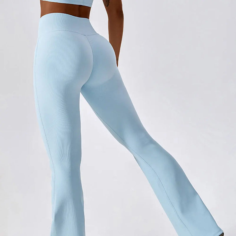 Calça Flare Fitness Feminina Cintura Alta