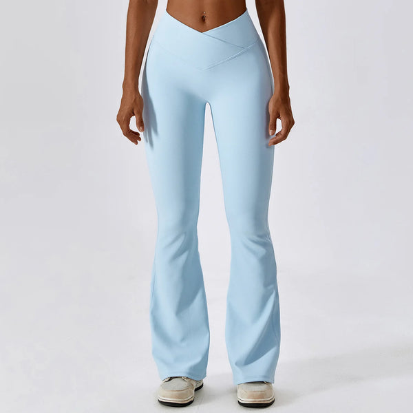 Calça Flare Fitness Feminina Cintura Alta