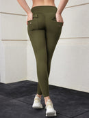 Legging Feminina Esportiva Cintura Alta com Bolsos