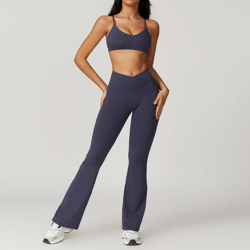 Top Cropped de Manga Curta + Legging