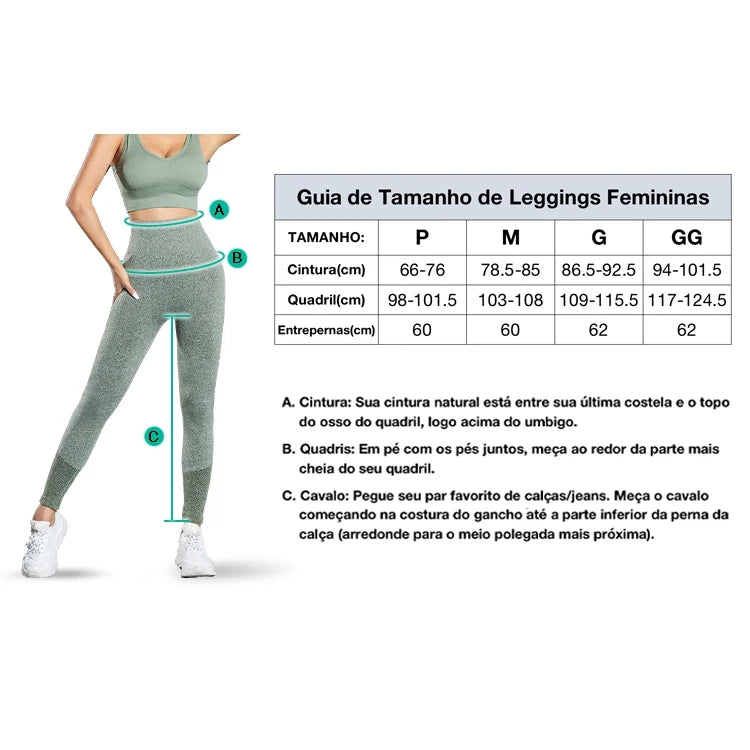 Calça Feminina Legging Esportiva