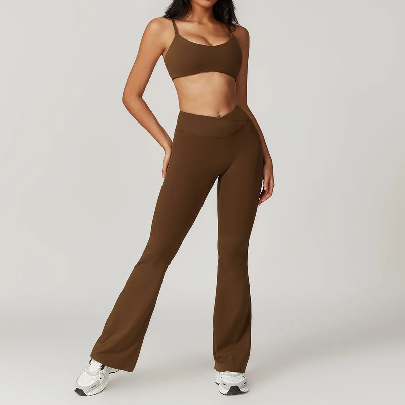 Top Cropped de Manga Curta + Legging