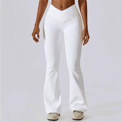 Calça Flare Fitness Feminina Cintura Alta
