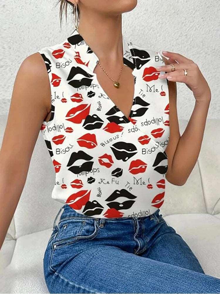 Blusa Feminina Branca com Estampa