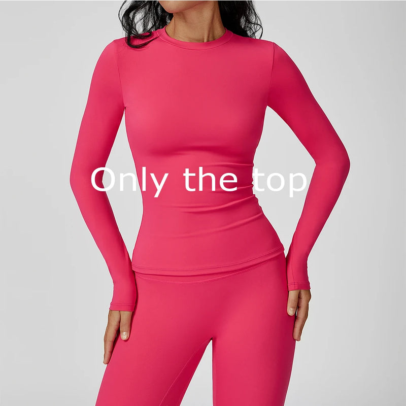 Camisa Fitness Feminina Manga Longa