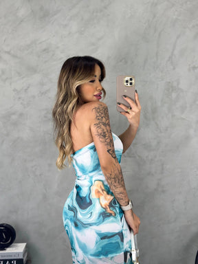 Vestido Longo Paloma em Tule