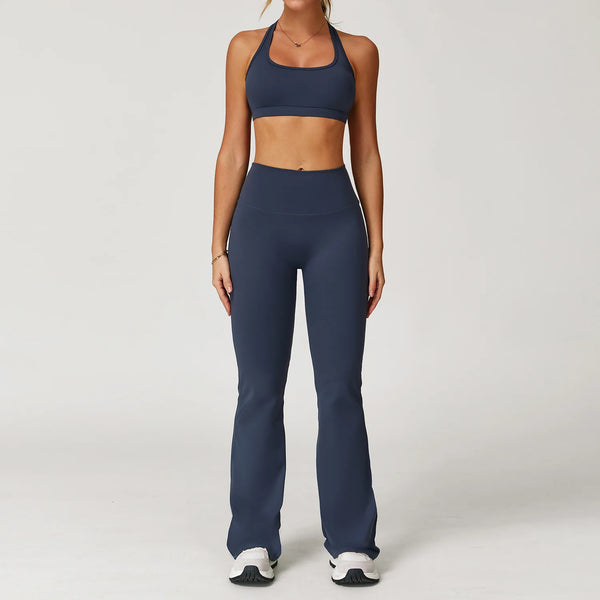 Top Esportivo + Legging Cintura Alta