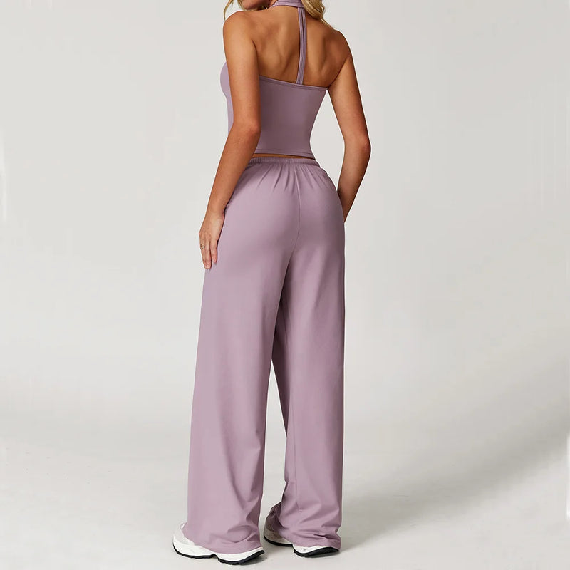 Top Sem Manga + Legging Cintura Alta