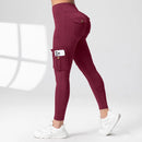 Legging Feminina Cintura Alta com Bolsos Funcionais