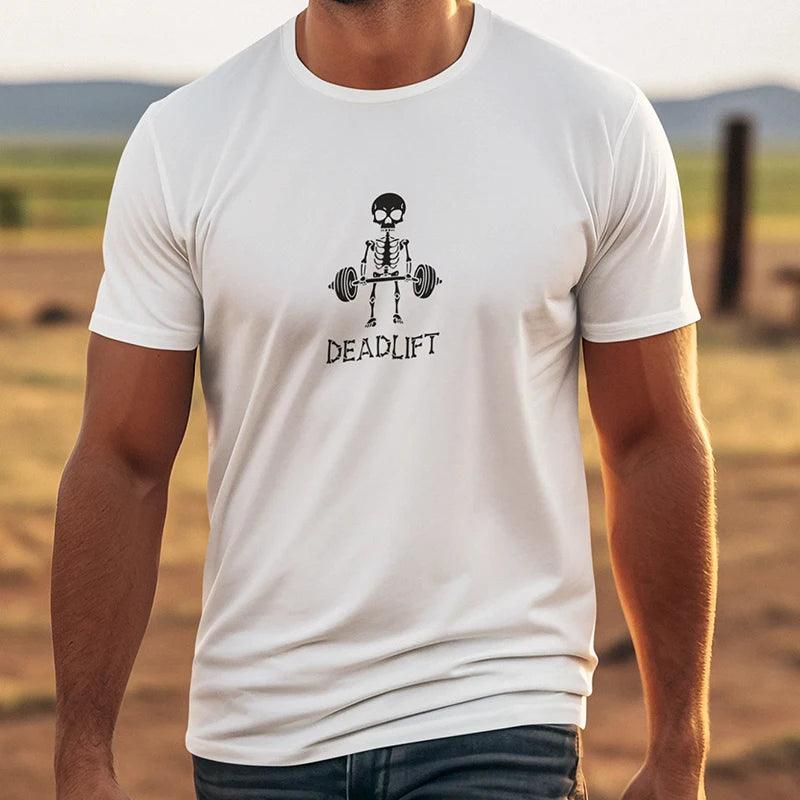 Camiseta Casual de Verão em Algodão e Poliéster