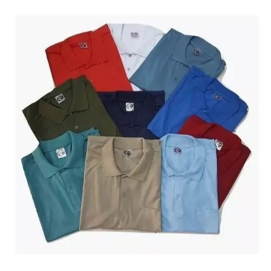 Kit com 5 Camisa Masculina Polo