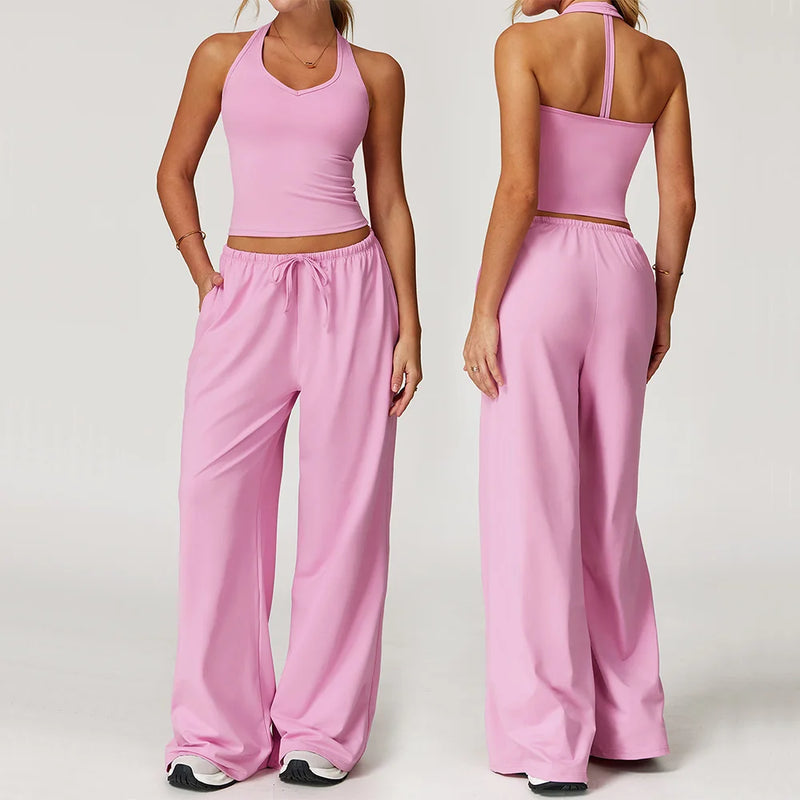 Top Sem Manga + Legging Cintura Alta