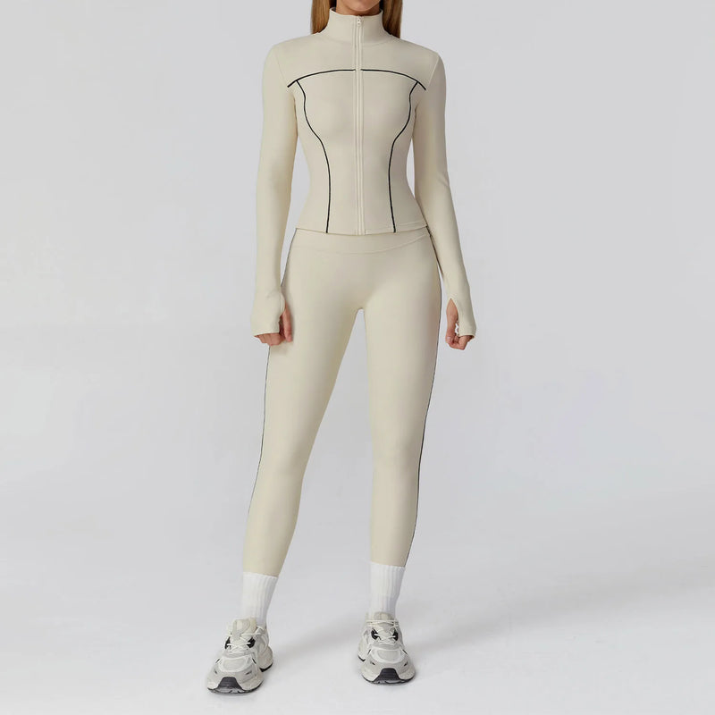 Legging, Top e Cropped de Manga Longa