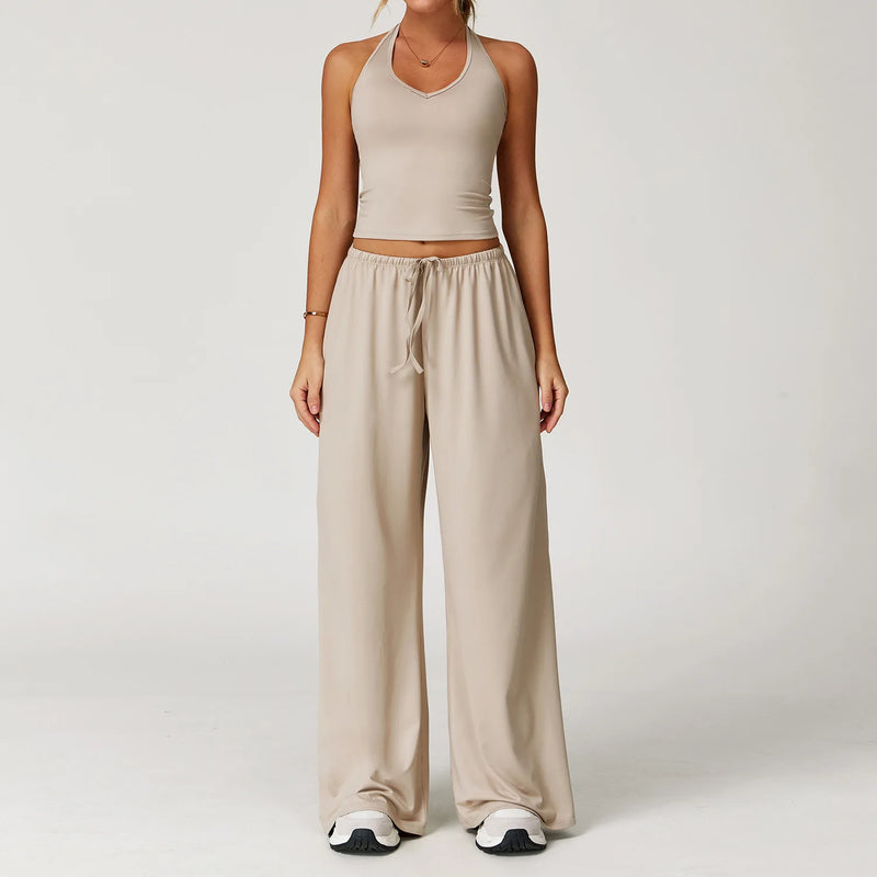 Top Sem Manga + Legging Cintura Alta