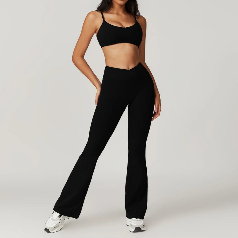 Top Cropped de Manga Curta + Legging
