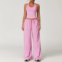 Top Sem Manga + Legging Cintura Alta